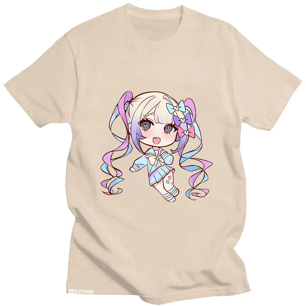 Needy Girl Overdose Pastel Chibi Tee - Beige / XS - T-Shirts - Clothing Tops - 12 - 2024