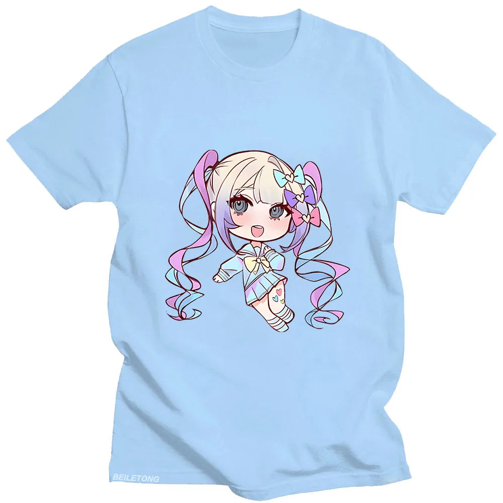 Needy Girl Overdose Pastel Chibi Tee - Light Blue / XS - T-Shirts - Clothing Tops - 13 - 2024