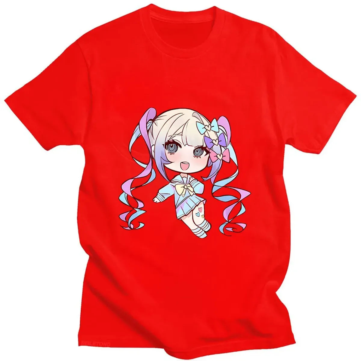 Needy Girl Overdose Pastel Chibi Tee - Best Sellers - Short - Round - 7