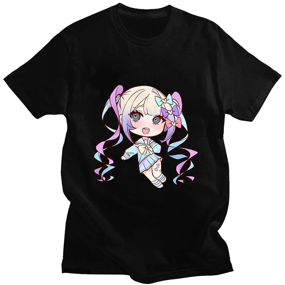 Needy Girl Overdose Pastel Chibi Tee - Black / XS - T-Shirts - Clothing Tops - 8 - 2024