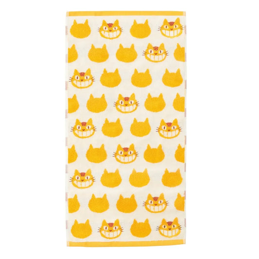 My Neighbor Totoro Catbus Big Bath Towel Yellow and White - Harajuku Style - Towels - 1