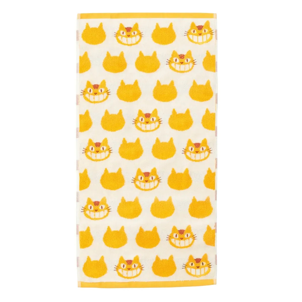 My Neighbor Totoro Catbus Big Bath Towel Yellow and White - Harajuku Style - Towels - 1