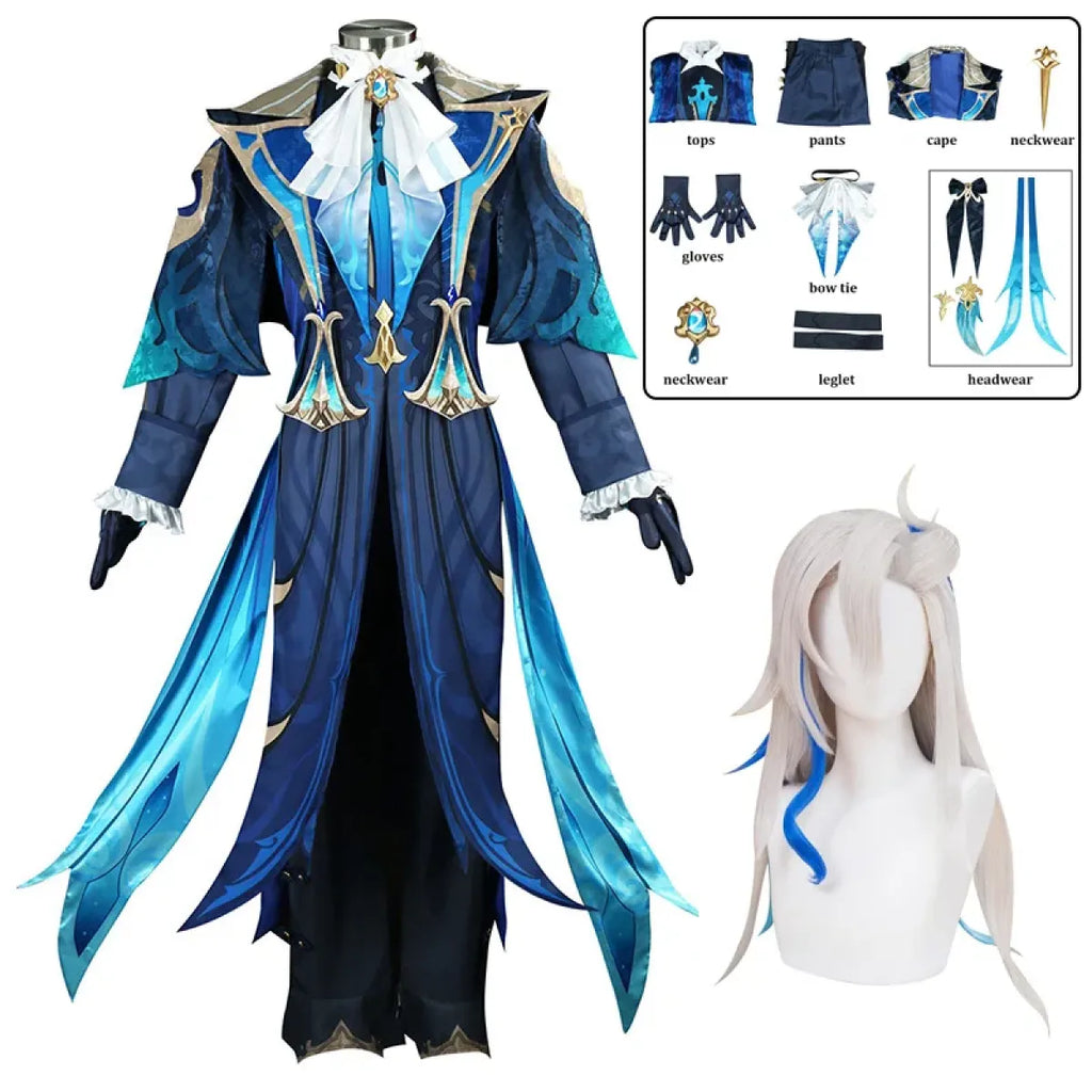 Neuvillette Genshin Impact Cosplay Costume Set - Women’s Clothing & Accessories - Cosplay - 1