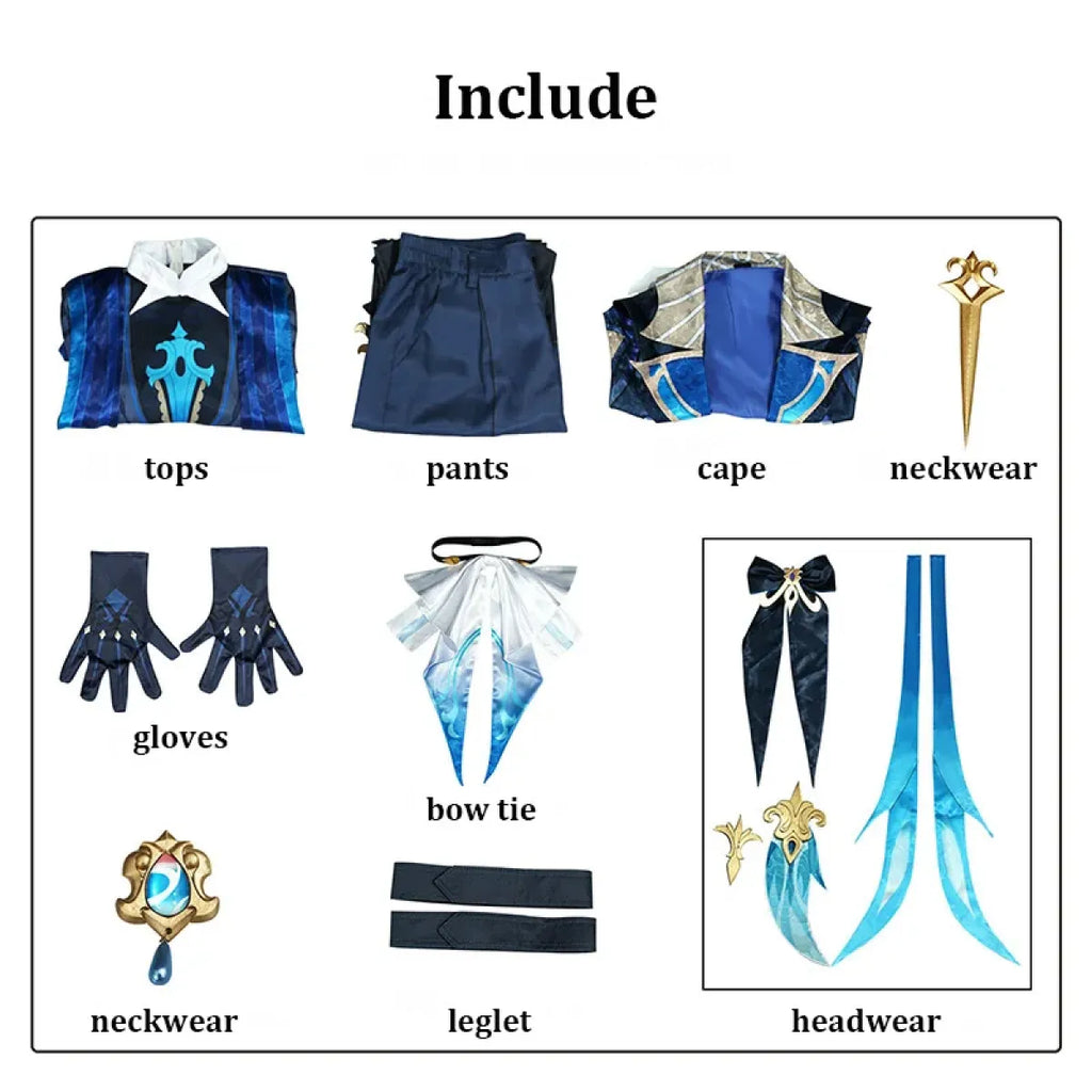 Neuvillette Genshin Impact Cosplay Costume Set - Women’s Clothing & Accessories - Cosplay - 6