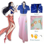 Nico Robin Cosplay Costume – One Piece Top and Skirt Outfit - Bottoms - Cosplay - 11
