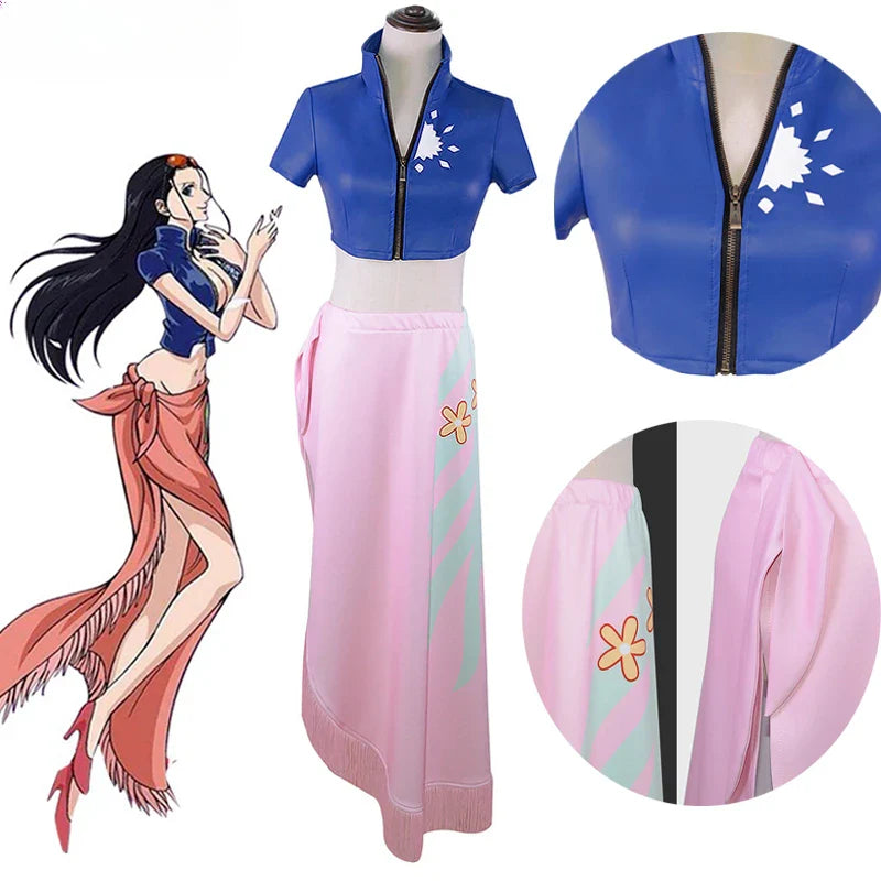 Nico Robin Cosplay Costume – One Piece Top and Skirt Outfit - Bottoms - Costumes - 2024 - 2 - Worldwide Shipping