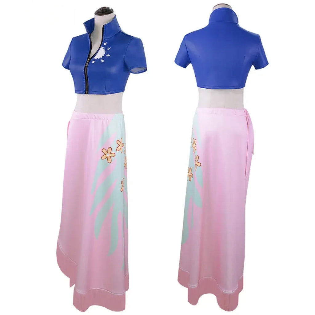 Nico Robin Cosplay Costume – One Piece Top and Skirt Outfit - Bottoms - Cosplay - 3