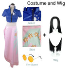 Nico Robin Cosplay Costume – One Piece Top and Skirt Outfit - Bottoms - Cosplay - 9
