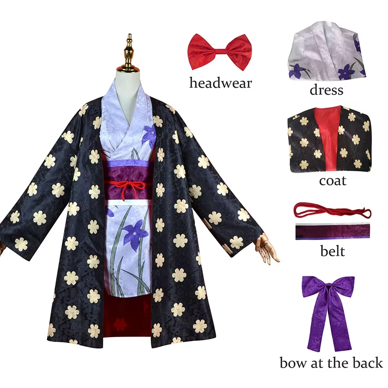 Nico Robin Miss All-Sunday Kimono Costume – One Piece Cosplay - S / Costume Only - Cosplay - Costumes - 2024 - 7