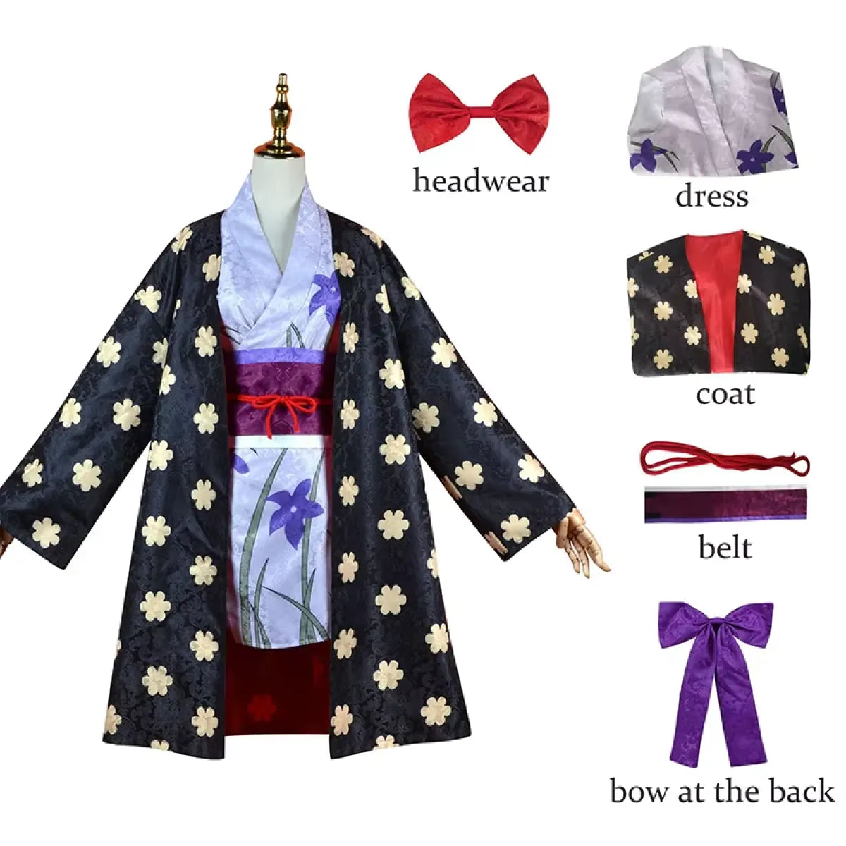 Nico Robin Miss All-Sunday Kimono Costume – One Piece Cosplay - Cosplay - Cosplay - 7
