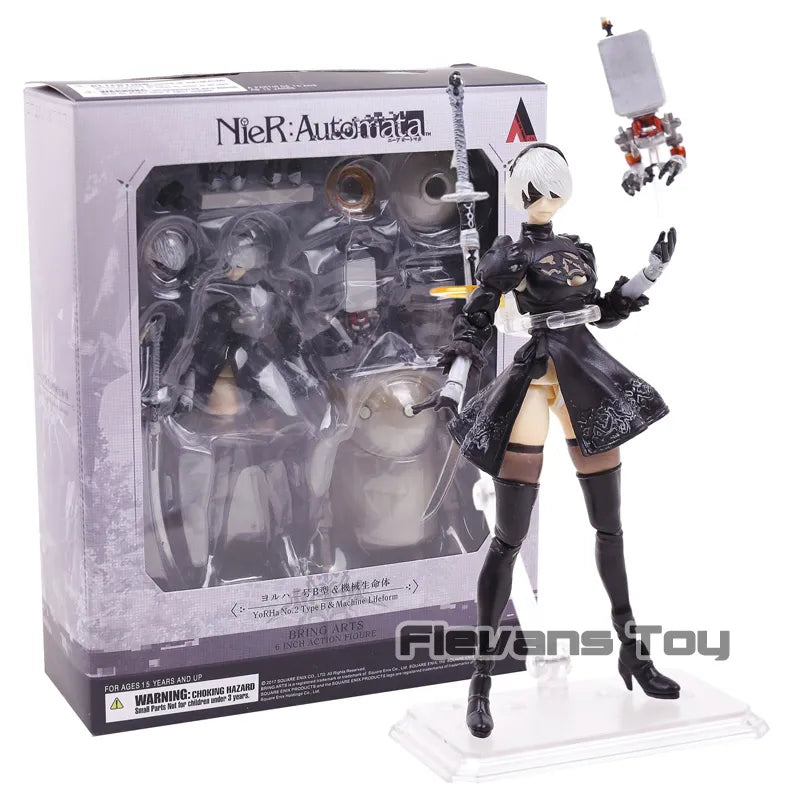 2B & Machine Lifeform - NieR Automata PVC Figure - Anime - Action & Toy Figures - 1 - 2024