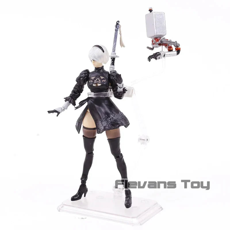 2B & Machine Lifeform - NieR Automata PVC Figure - Anime - Action & Toy Figures - 3 - 2024