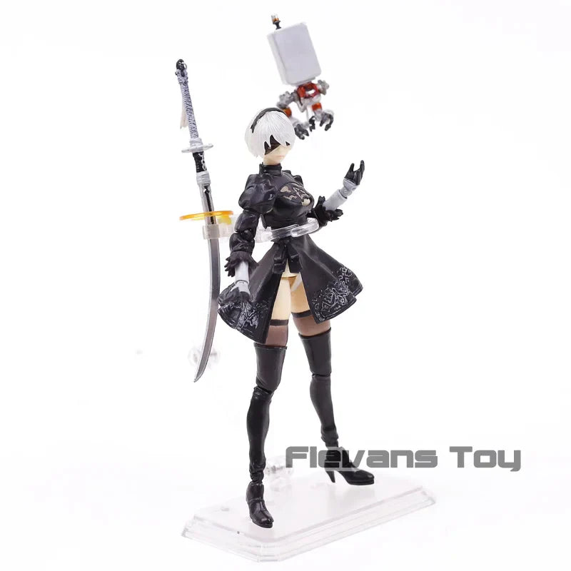 2B & Machine Lifeform - NieR Automata PVC Figure - Anime - Action & Toy Figures - 5 - 2024