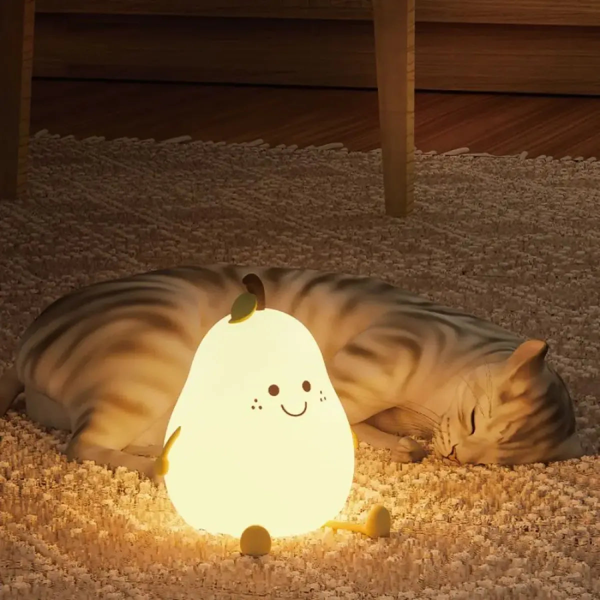Kawaii Pear Silicone Night Light - Lighting - Lighting - 5