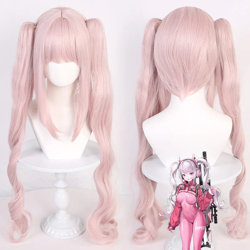 Nikki Alice Cosplay Costume – Pink Bodysuit Jacket Wig & Ears Set - Wig Only / S - Tops & Tees - Costumes - 2025 - 12