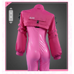 Nikki Alice Cosplay Costume – Pink Bodysuit Jacket Wig & Ears Set - Tops & Tees - Cosplay - 8