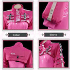 Nikki Alice Cosplay Costume – Pink Bodysuit Jacket Wig & Ears Set - Tops & Tees - Cosplay - 5