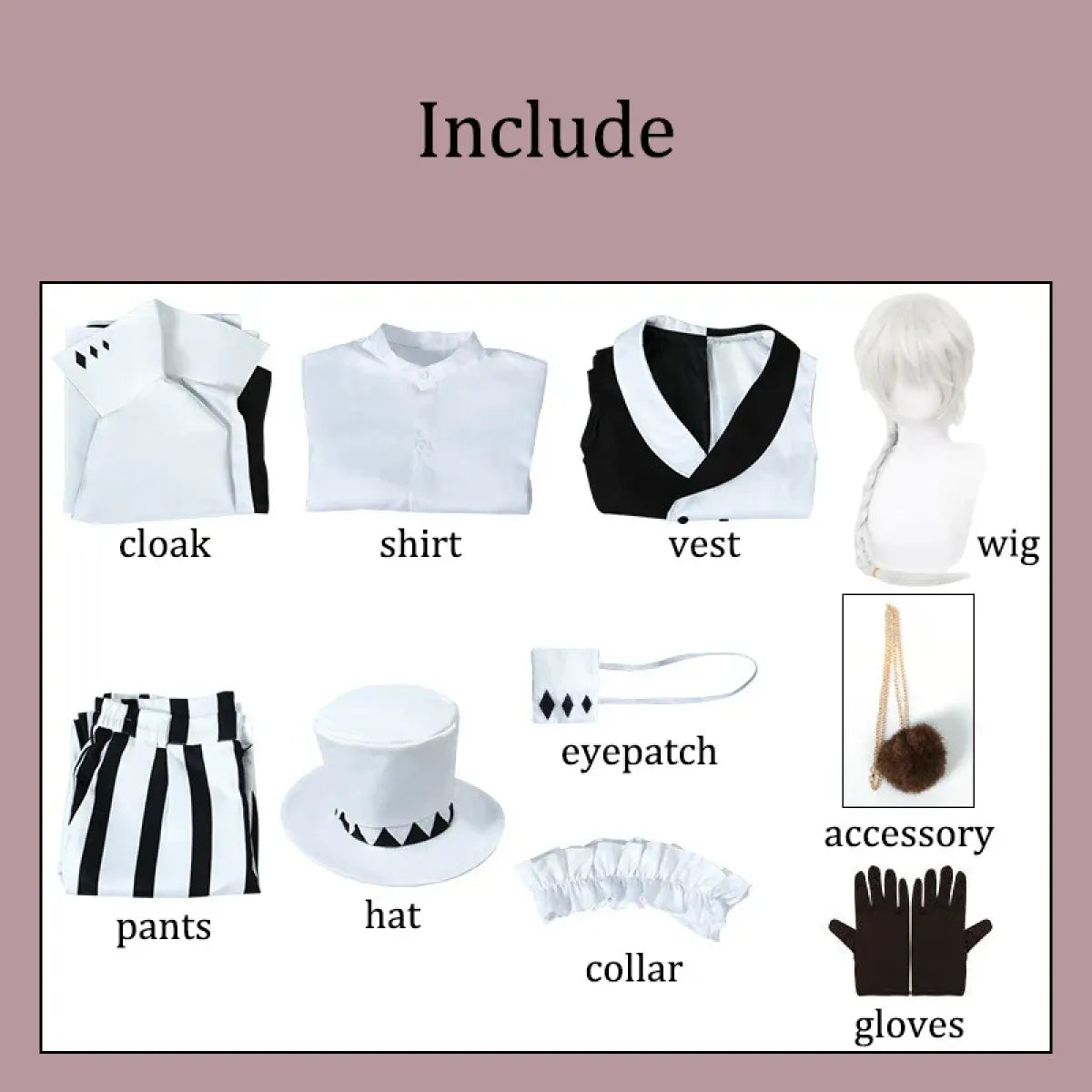 Nikolai Gogol BSD Cosplay Costume Set with Cape - Anime - 7