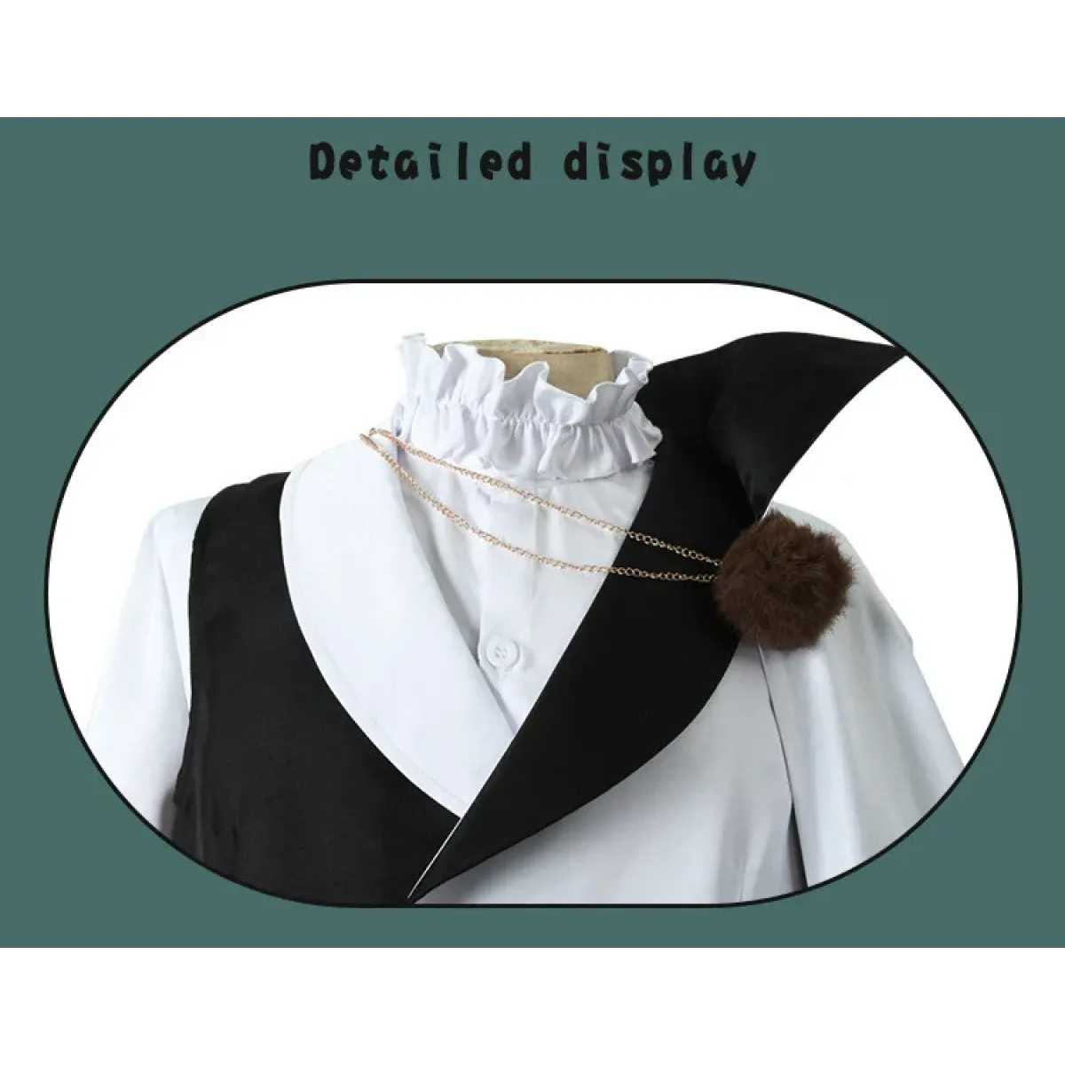 Nikolai Gogol BSD Cosplay Costume Set with Cape - Anime - 3