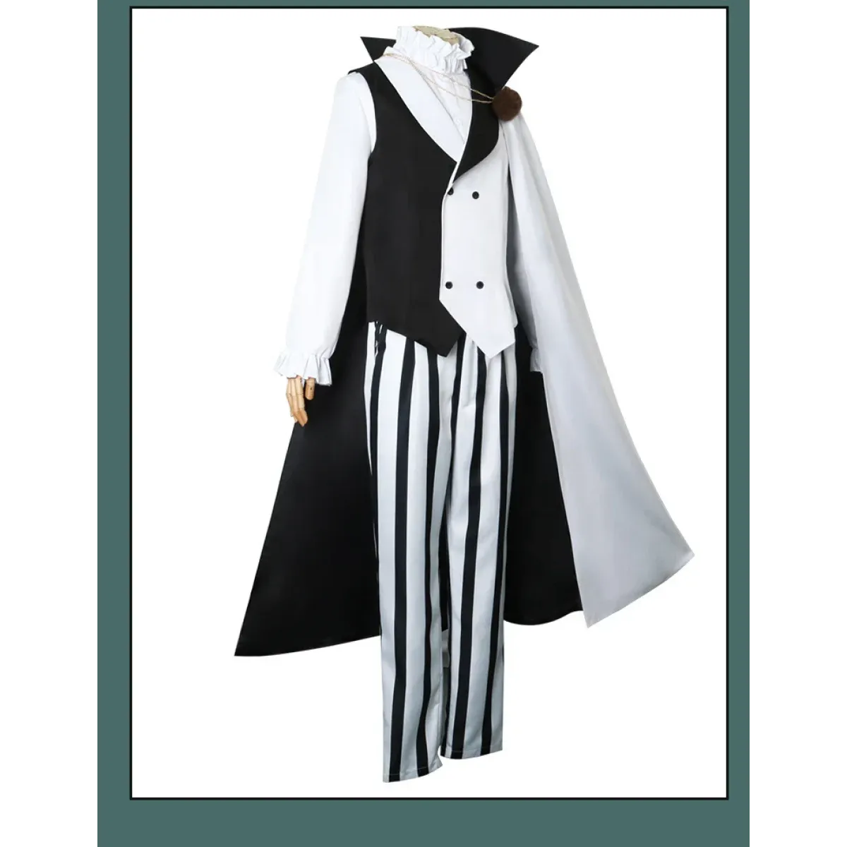 Nikolai Gogol BSD Cosplay Costume Set with Cape - Anime - 1