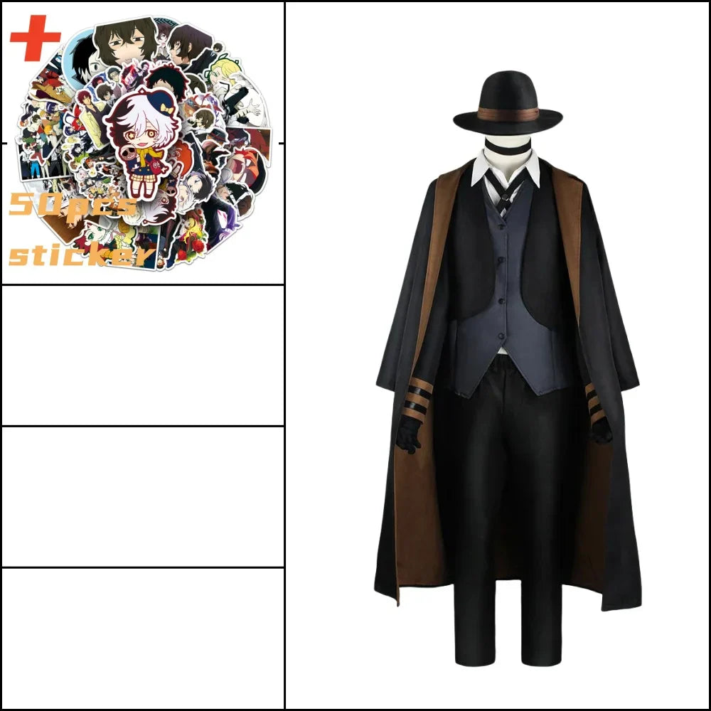 Bungo Stray Dogs Cosplay Nikolai Gogol Suit - A8 / S / Nearest Warehouse - Cosplay - Costumes - 14 - 2024