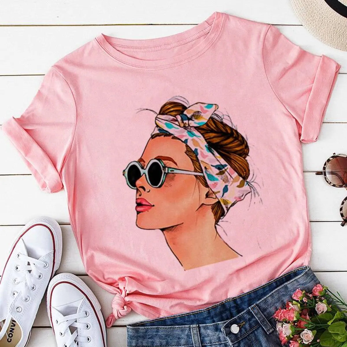 O-Neck Harajuku T-shirt - T-Shirts - 24