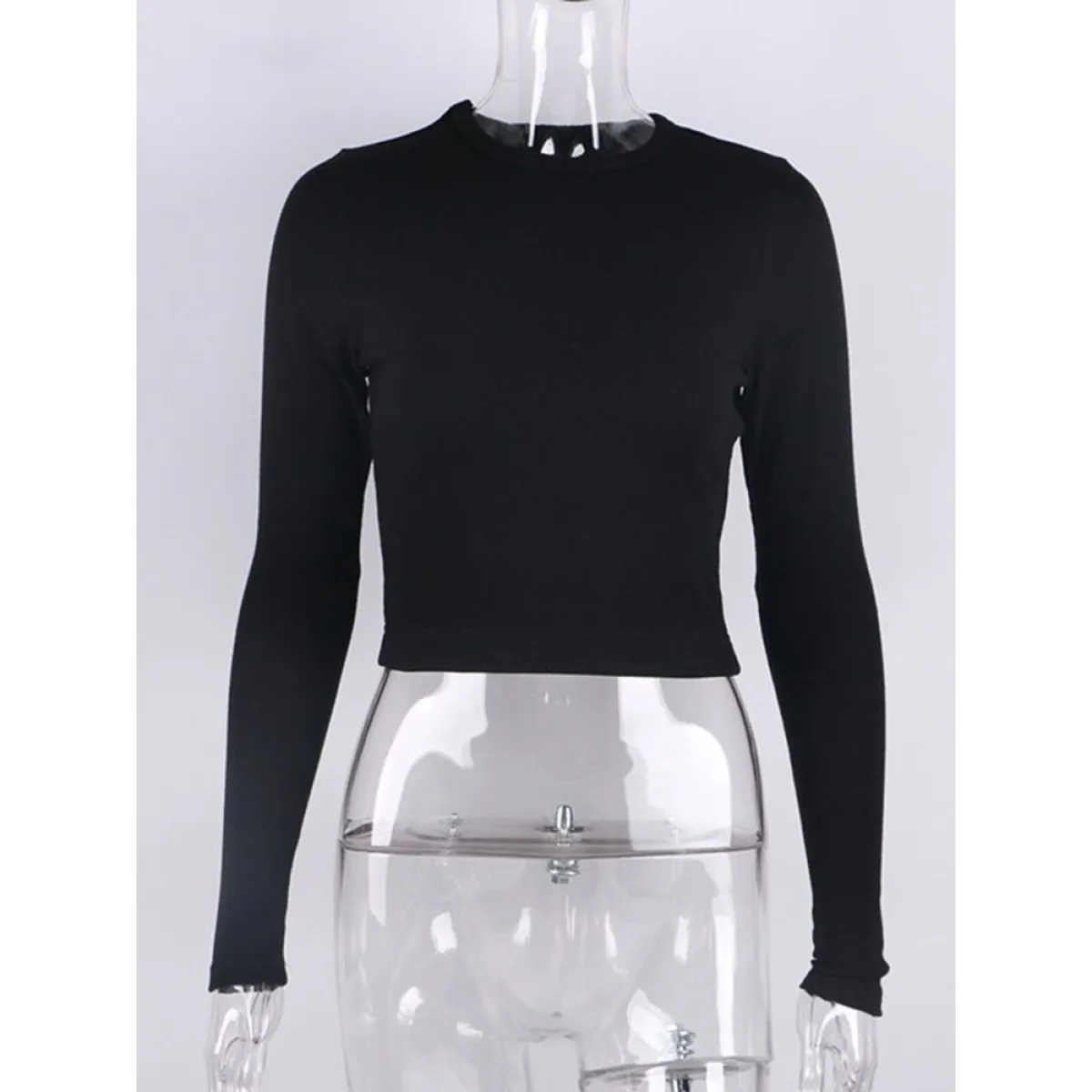 Sexy Ribbed Cropped T-Shirt - T-Shirts - Shirts & Tops - 4 - 2024