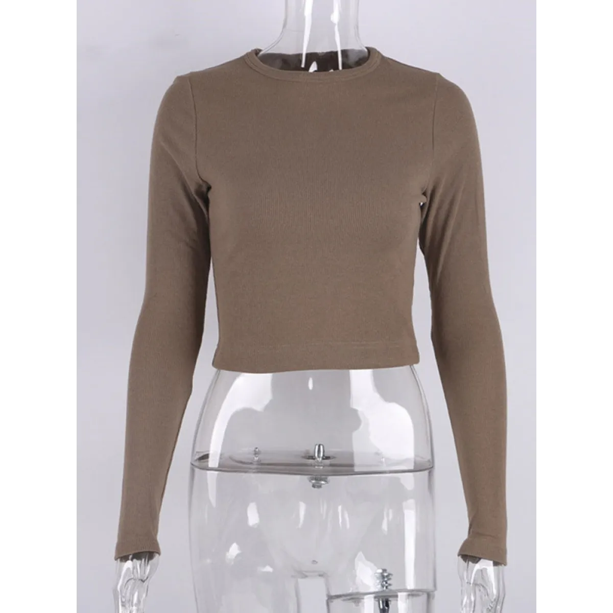 Sexy Ribbed Cropped T-Shirt - T-Shirts - Shirts & Tops - 5 - 2024