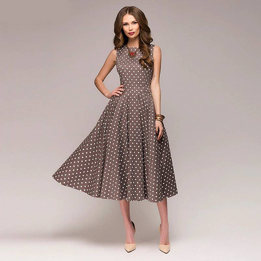 O-Neck Midi Dress - All Dresses - Clothing - 1 - 2024