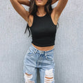 Sexy Off-Shoulder Crop Tops - Women’s Clothing & Accessories - 7