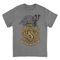 Hufflepuff Mascot Crest Charcoal T-Shirt - T-Shirts - T-Shirt - 1