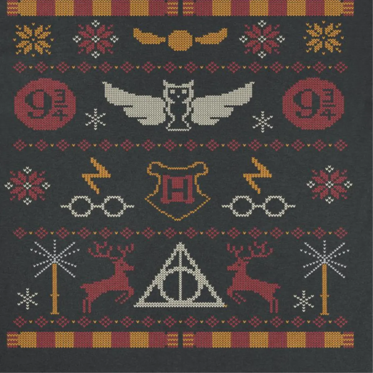 Hogwarts Christmas Crest T-Shirt - T-Shirts - T-Shirt - 2
