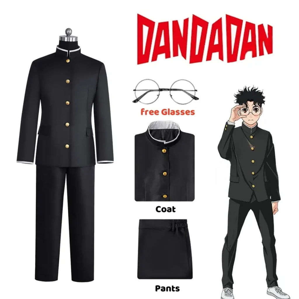 Ken Takakura Cosplay Costume – Dandadan School Uniform with Glasses - Anime - Cosplay - 10