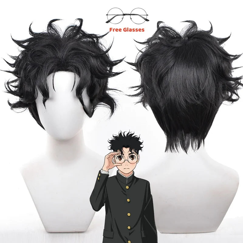 Okarun Cosplay Costume – Dandadan School Uniform with Glasses - S / Wig Only(one size) - Anime - Costumes - 2024 - 11