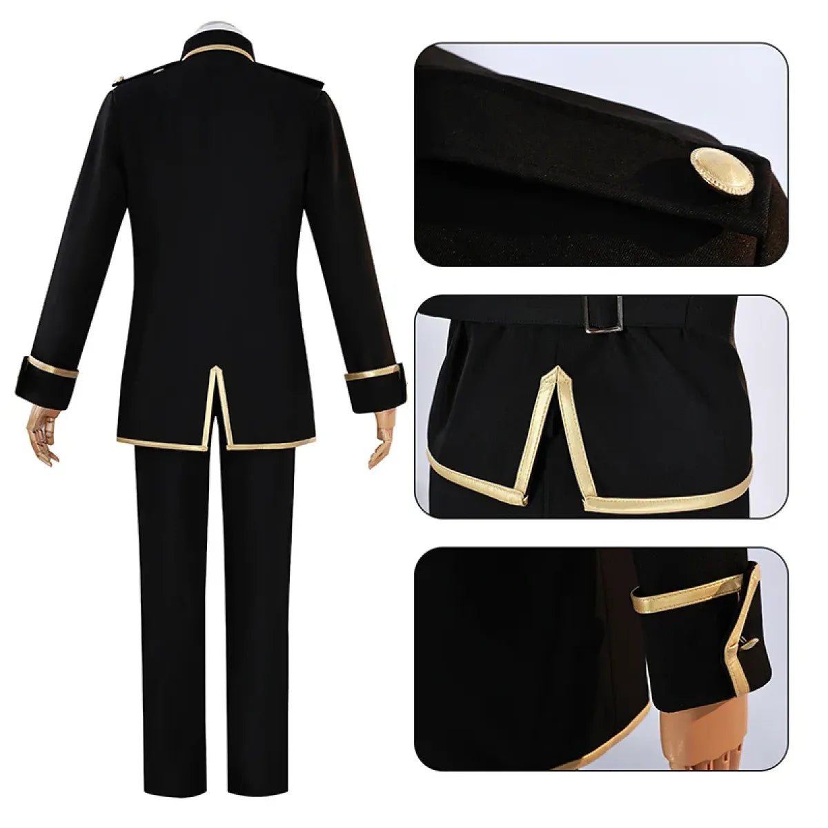 Okita Sougo Gintama Cosplay Set with Wig & Eyepatch - Anime - Cosplay - 3