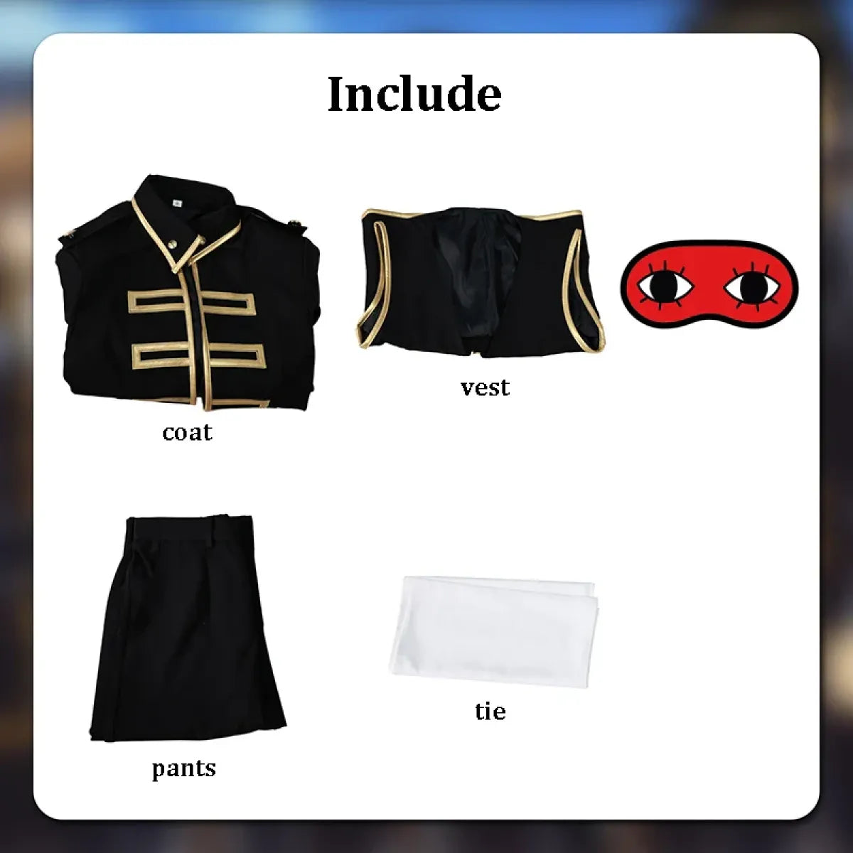 Okita Sougo Gintama Cosplay Set with Wig & Eyepatch - Anime - Cosplay - 5