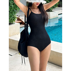 Korean Backless One-Piece Swimsuit – Summer 2025 - Women’s Clothing & Accessories - Swimsuits - 2
