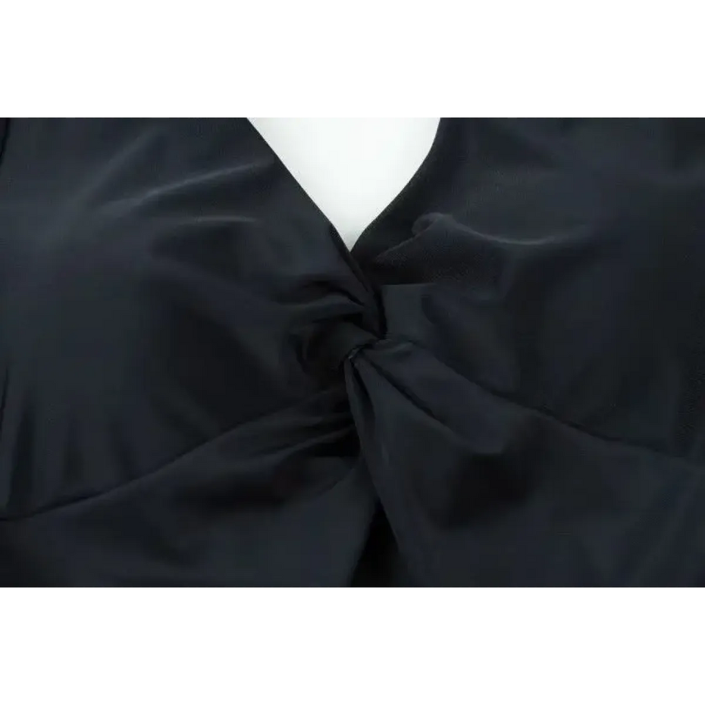 One-Piece Swimsuit – V-Neck Twist Front Cutout Design - Swimsuits - Swimwear - 15