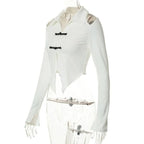 Open Shoulder Chinese Style Blouses - T-Shirts - 6