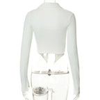 Open Shoulder Chinese Style Blouses - T-Shirts - 7