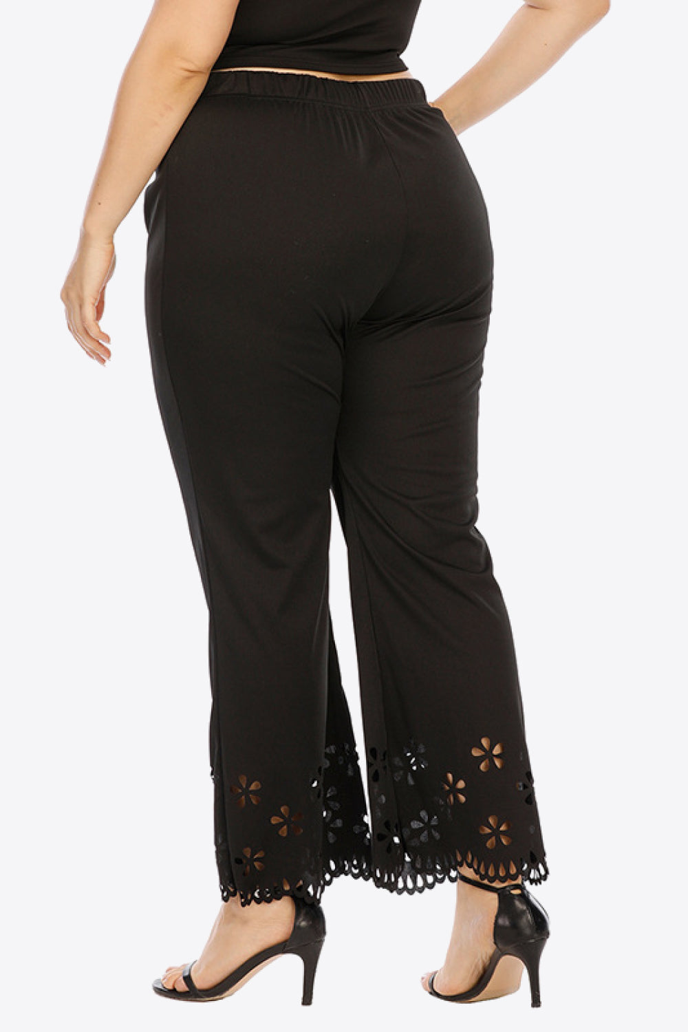 Plus Size Openwork Elastic Waist Pants - Bottoms - Pants - 2 - 2024