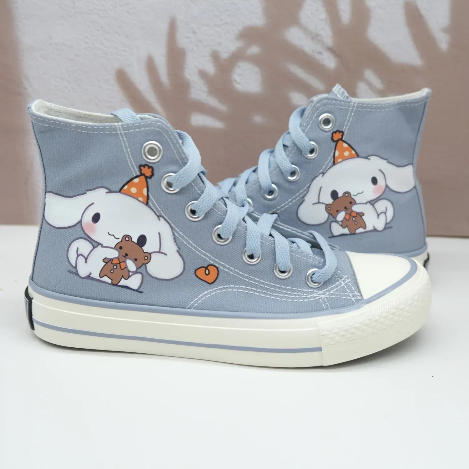 Original Sanrio Kuromi High Top Canvas Sneakers - cinnamoroll B / 35 - Accessories - Shoes - 7 - 2024