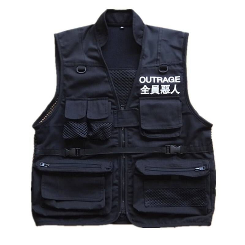 ’Outrage’ Tactical Utility Vest - Black / XL - Men’s Clothing & Accessories - Vests - 14 - 2024