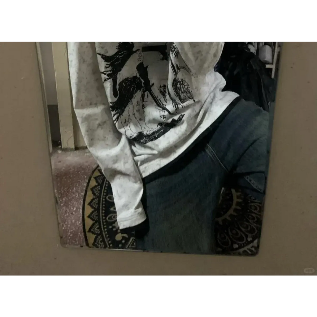 Oversized Gothic T-Shirt - T-Shirts - Long - V-neck - Unisex T-Shirts - 11