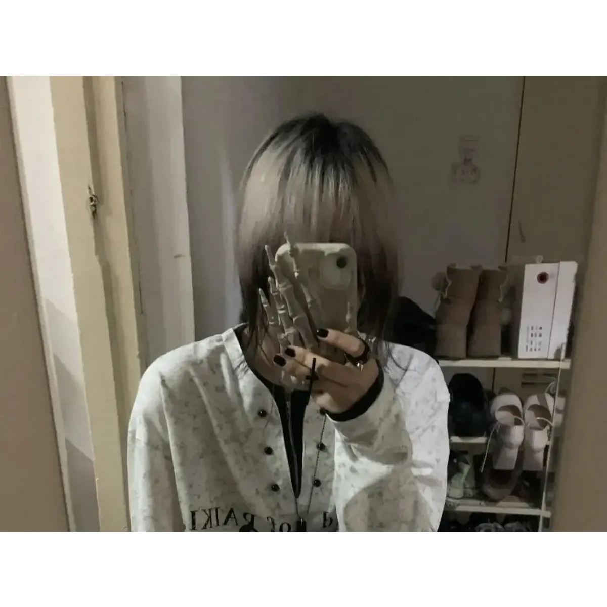 Oversized Gothic T-Shirt - T-Shirts - Long - V-neck - Unisex T-Shirts - 8