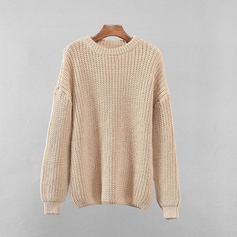 Loose Oversized Knit Sweater - Sweaters - Shirts & Tops - 16 - 2024