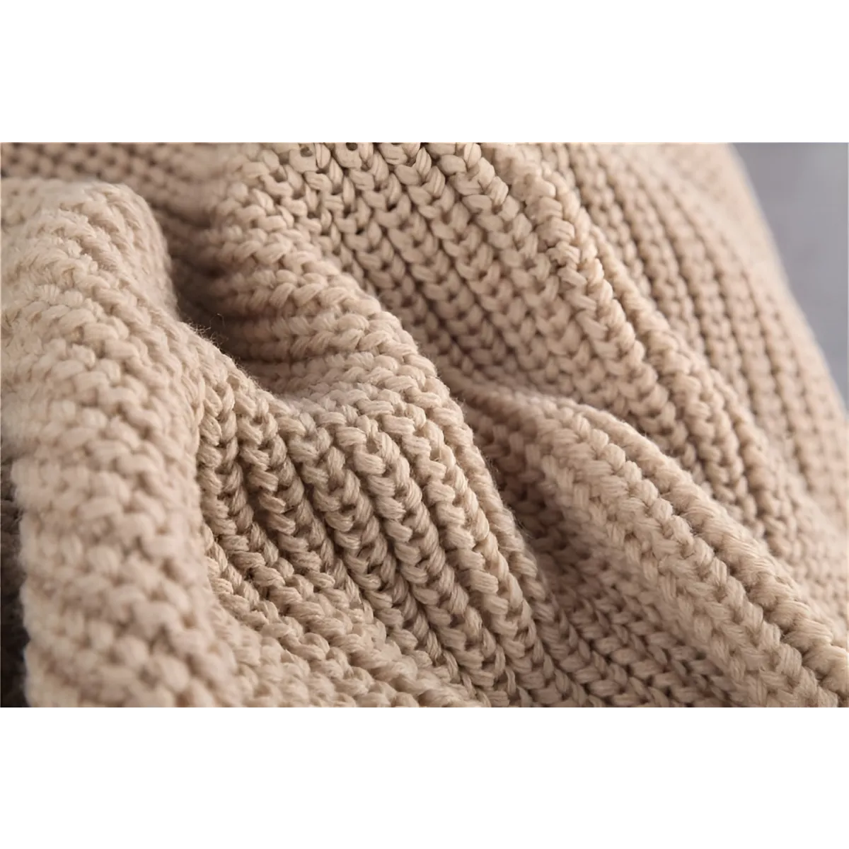 Loose Oversized Knit Sweater - Sweaters - 18