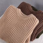 Loose Oversized Knit Sweater - Sweaters - 7