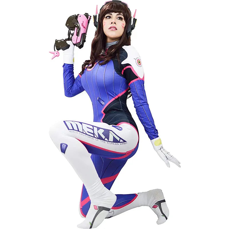 D.Va Cosplay Costume - Overwatch Bodysuit - Women’s Clothing & Accessories - Costumes - 6 - 2024