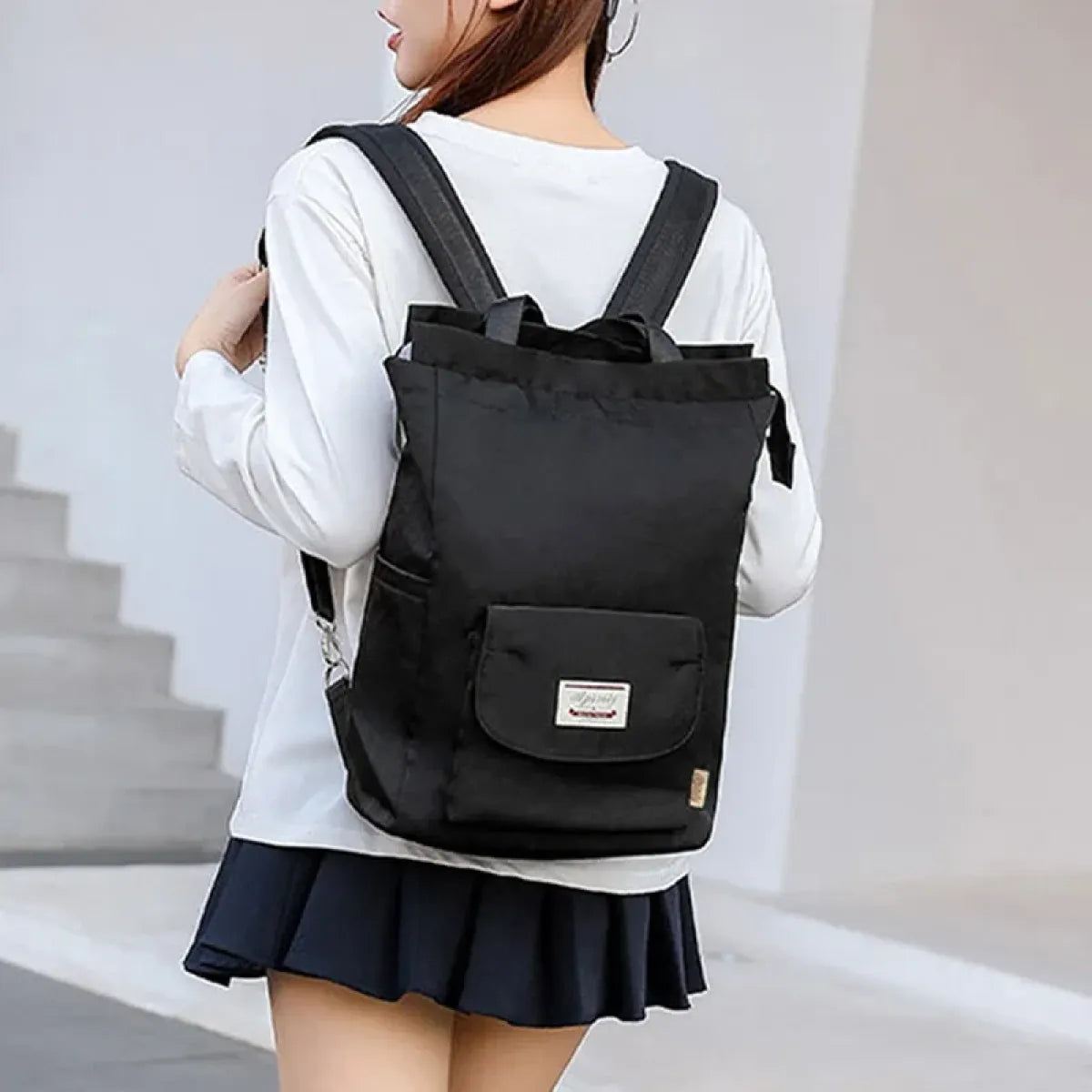 Korean Style Waterproof Laptop Backpack with USB Port - Women Bags & Wallets - Backpack - 6